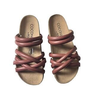 Coconuts by Matisse Women's Zurie Brown Strappy Sandals Sz 9
